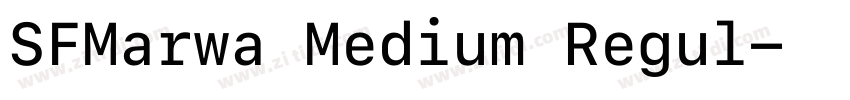 SFMarwa Medium Regul字体转换